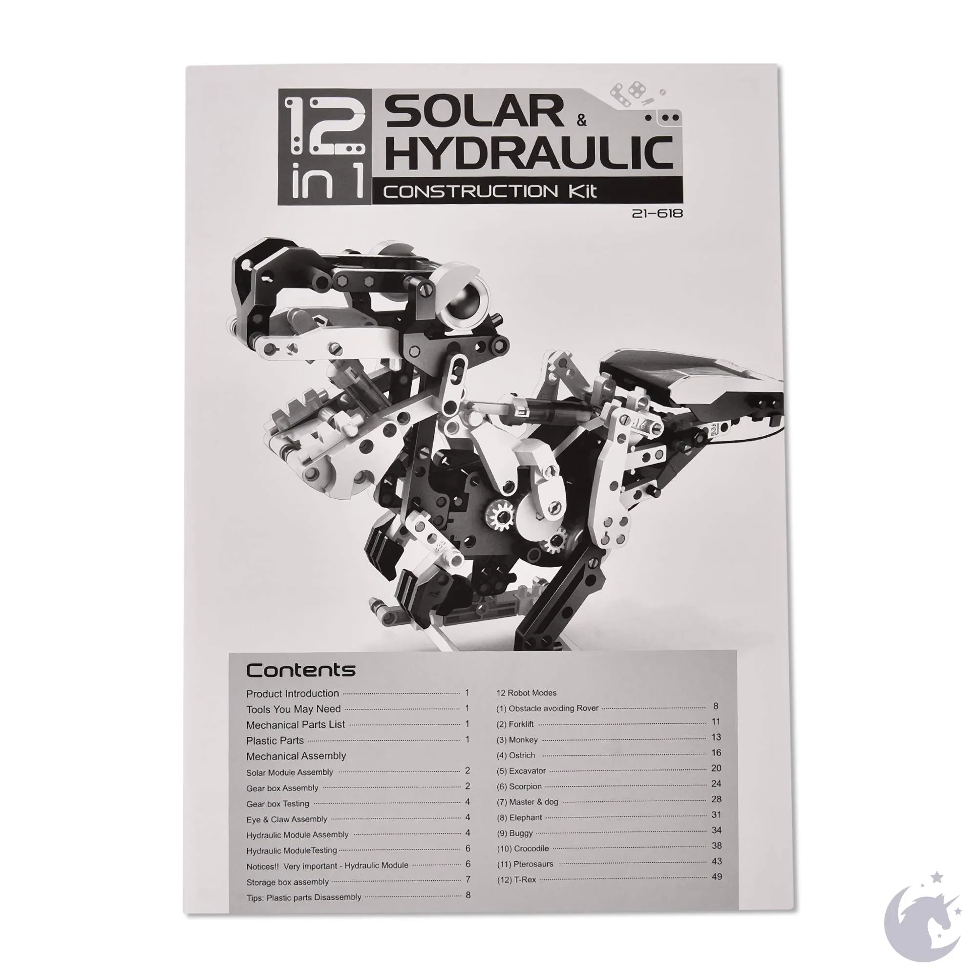 12 in 1 Solar & Hydraulic Construction Kit Age 10 