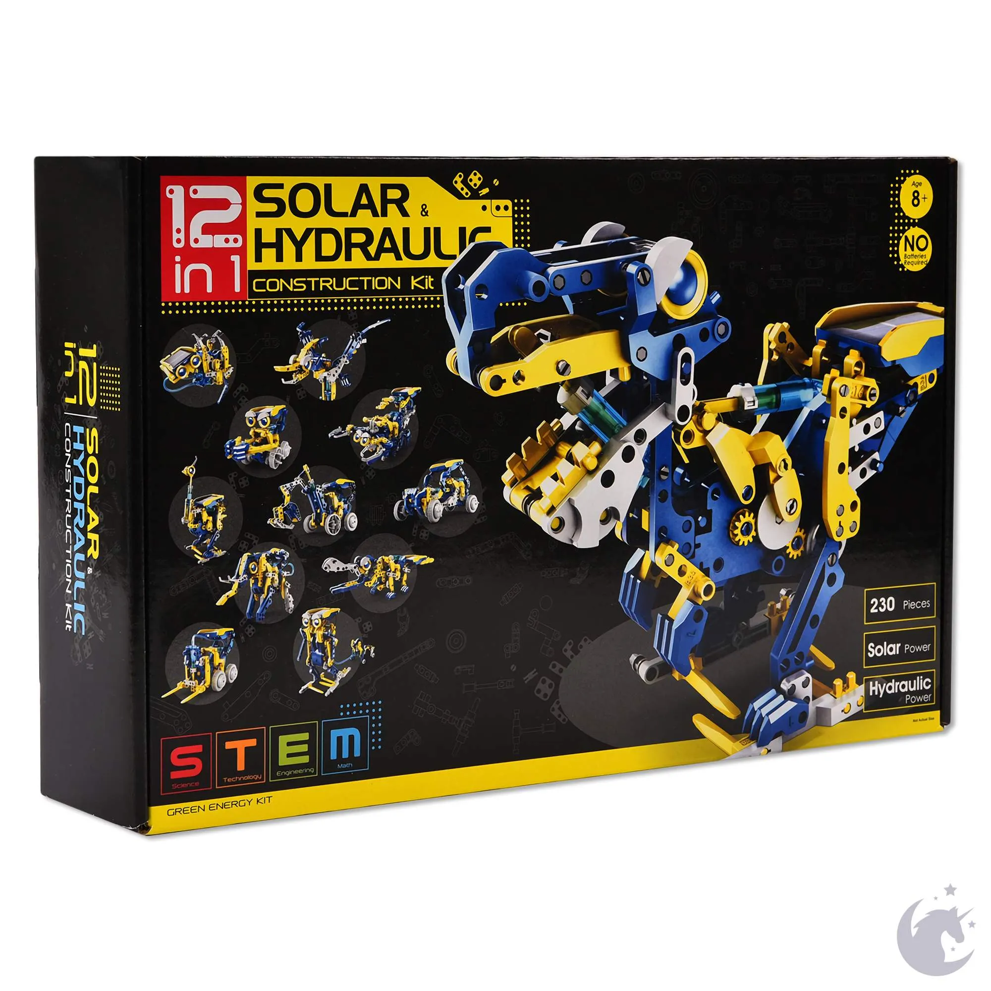 12 in 1 Solar & Hydraulic Construction Kit Age 10 