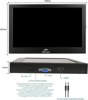 13.3 INCH HD SCREEN