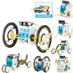 14-in-1 Solar Discovery Robot Kit: Ignite STEM Imagination!