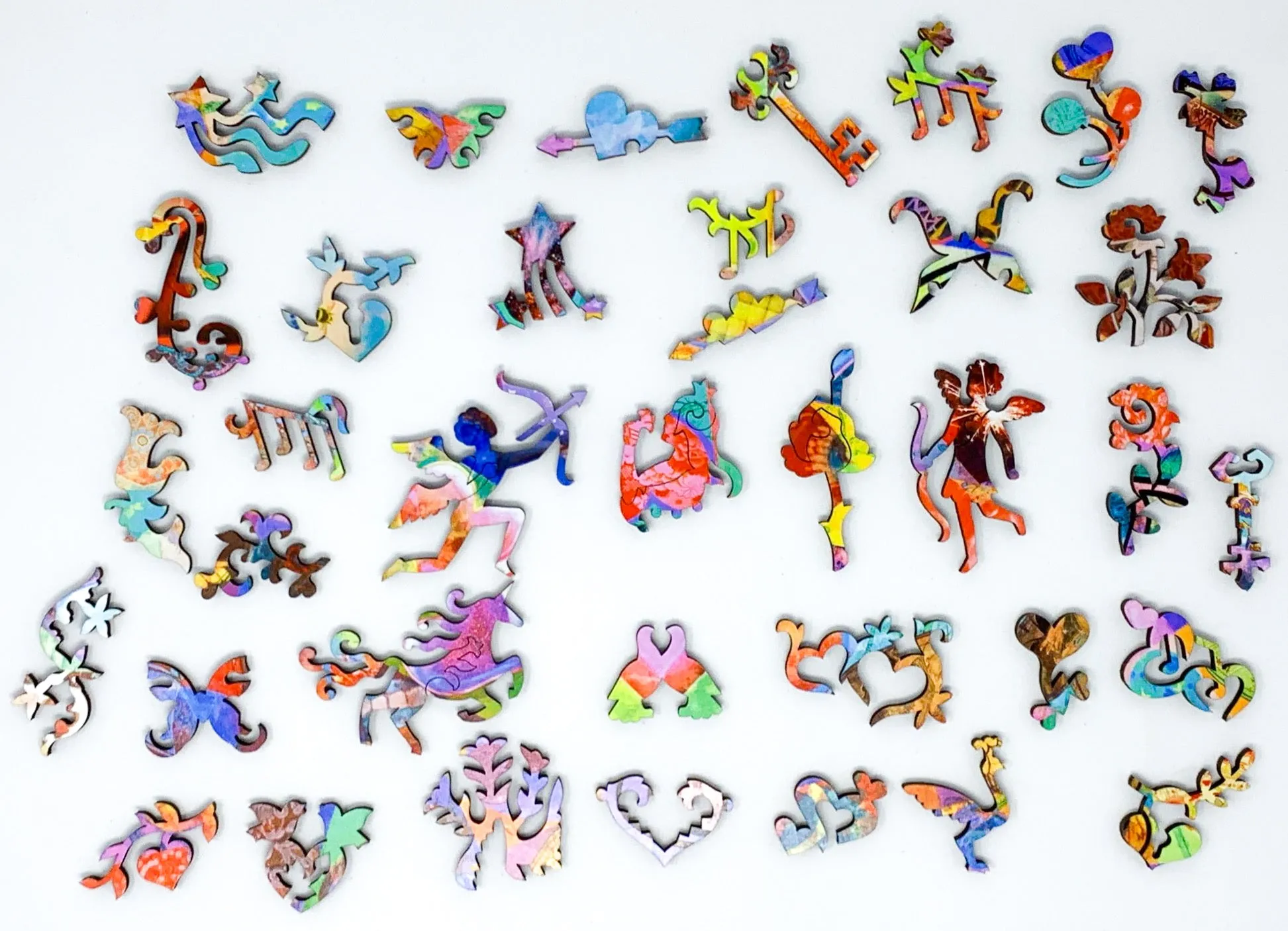 49 Hearts (243 Pieces Jigsaw Puzzles Wooden)