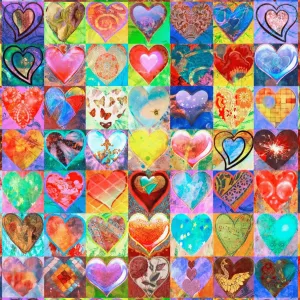 49 Hearts (243 Pieces Jigsaw Puzzles Wooden)