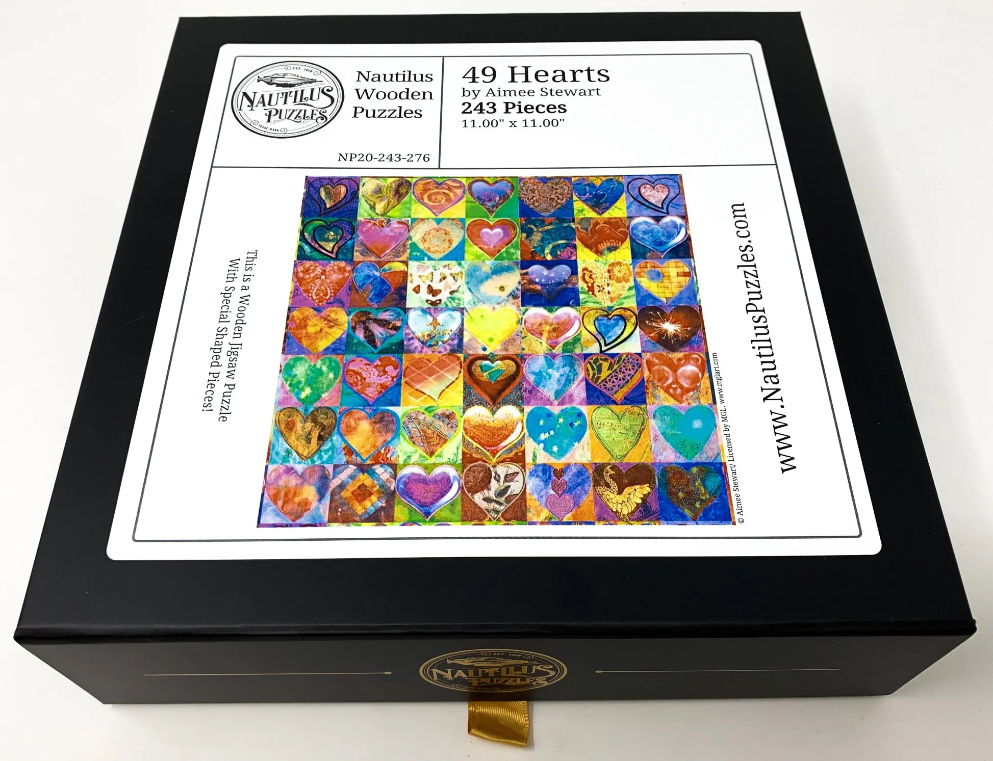 49 Hearts (243 Pieces Jigsaw Puzzles Wooden)