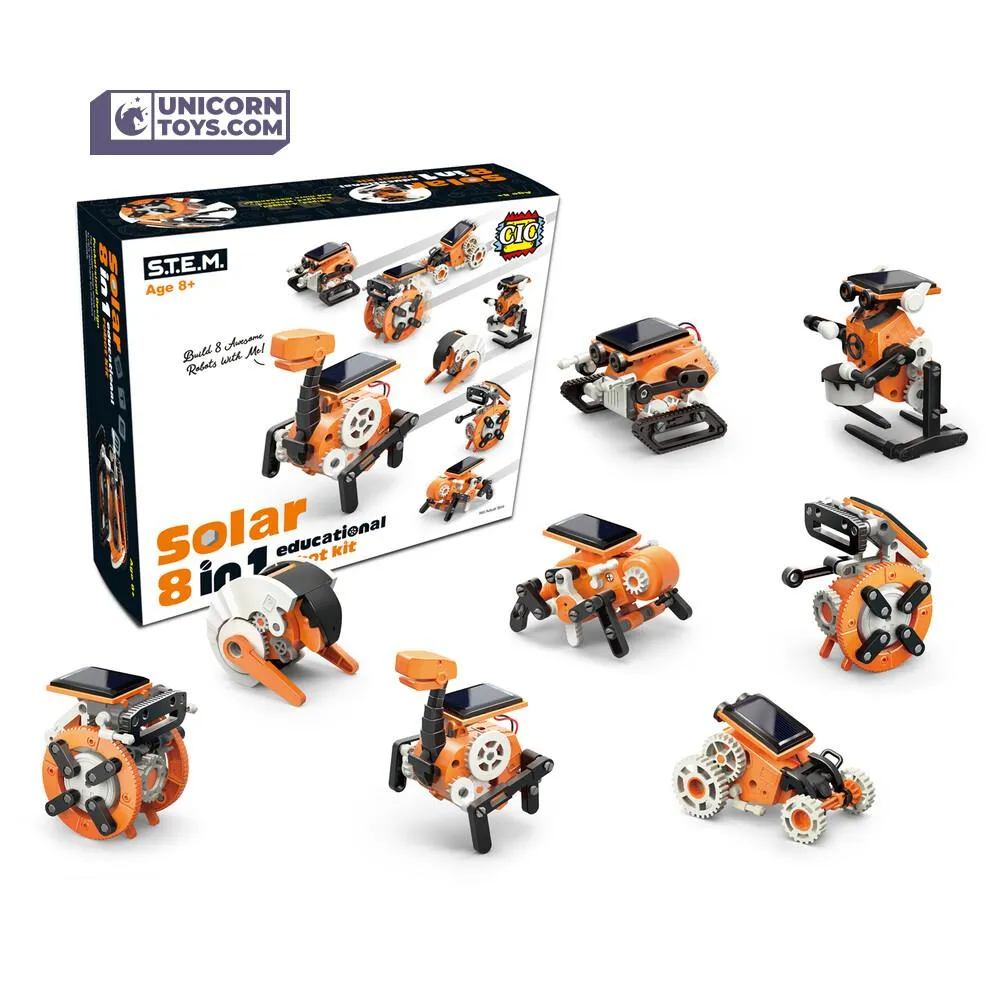 8 in 1 Solar Educational Robot Kit Age 8 