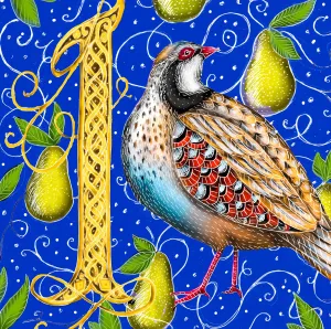 A Partridge in a Pear Tree (50 Piece Mini Jigsaw Puzzle)