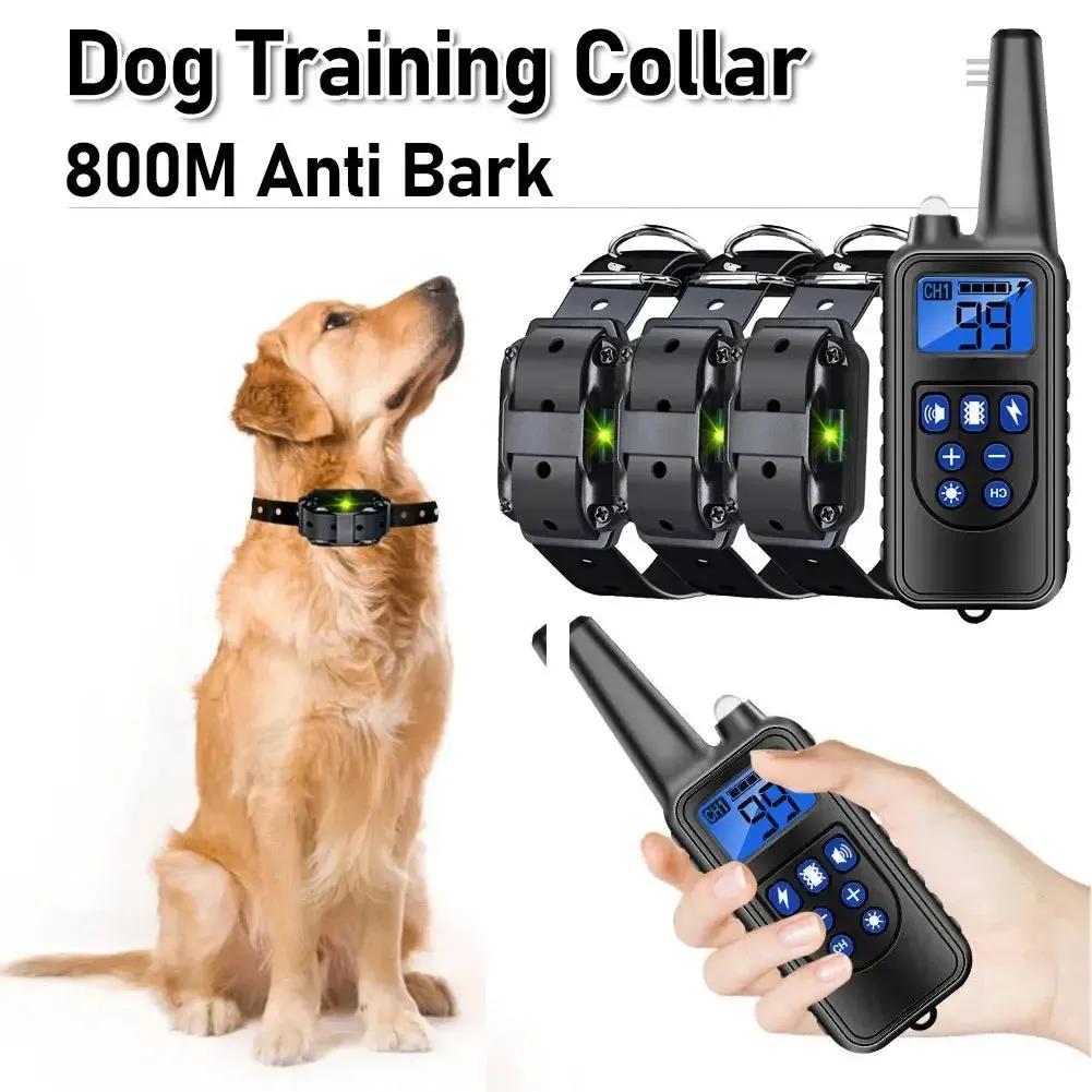 AnniePaw Rechargeable Anti-Bark Dog Collar - 800M Range