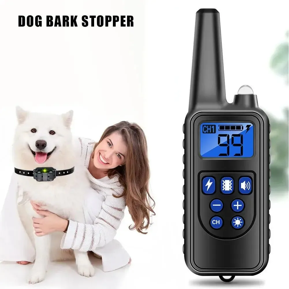 AnniePaw Rechargeable Anti-Bark Dog Collar - 800M Range