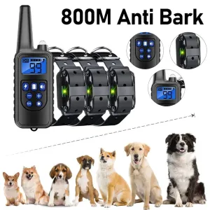 AnniePaw Rechargeable Anti-Bark Dog Collar - 800M Range