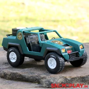 Army Jeep Toy Car (Free Rolling Wheels)