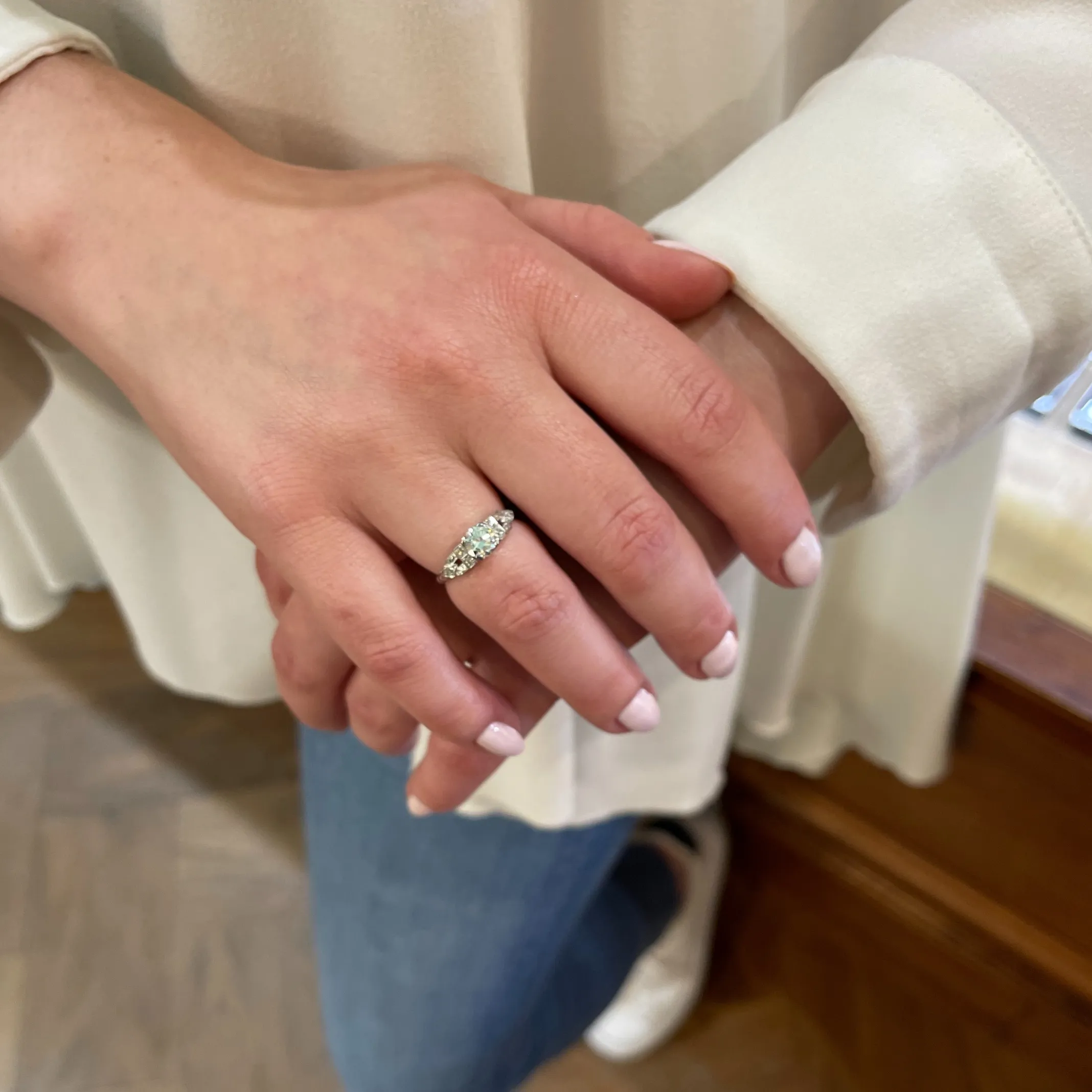 Art Deco Diamond Platinum Ring