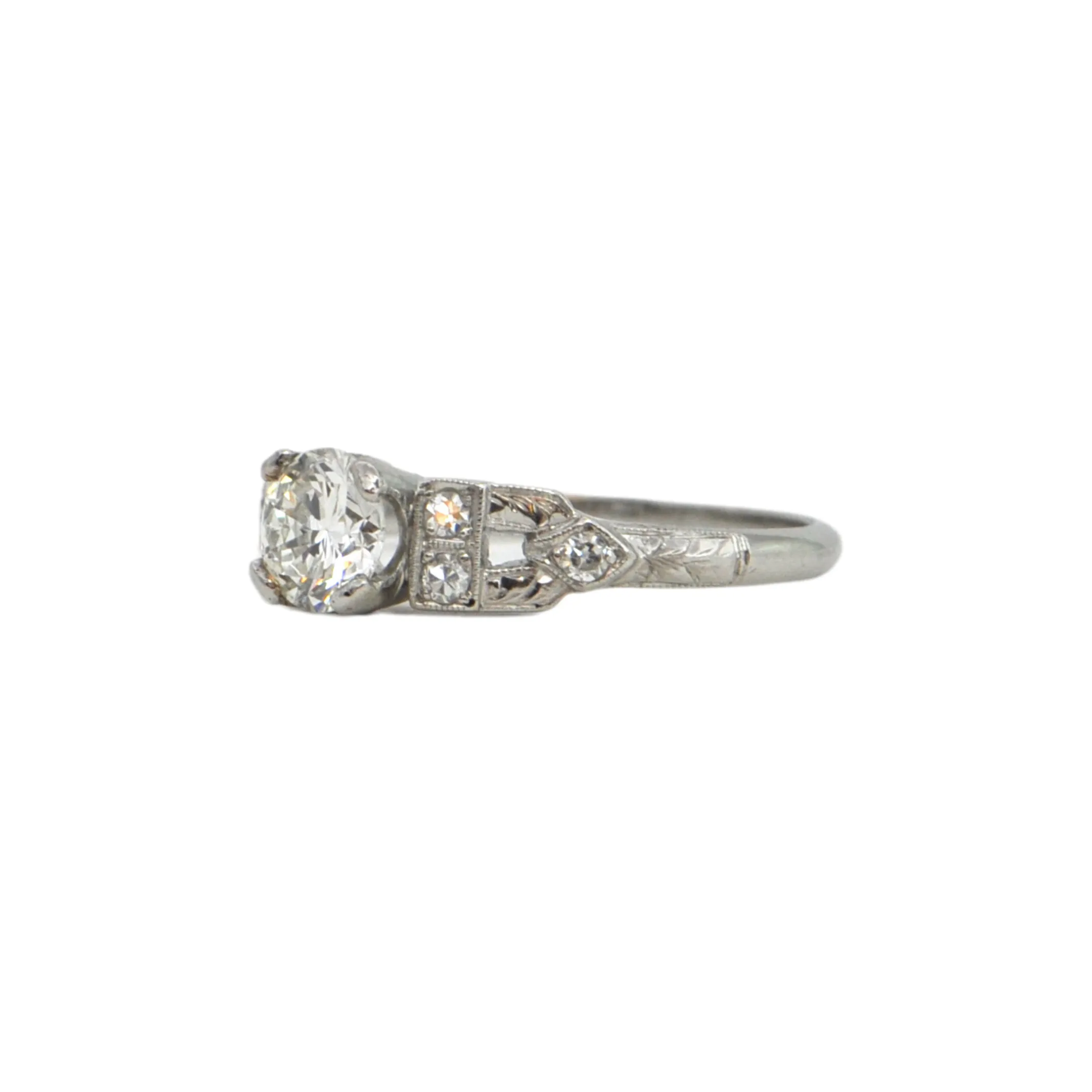 Art Deco Diamond Platinum Ring