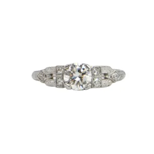 Art Deco Diamond Platinum Ring