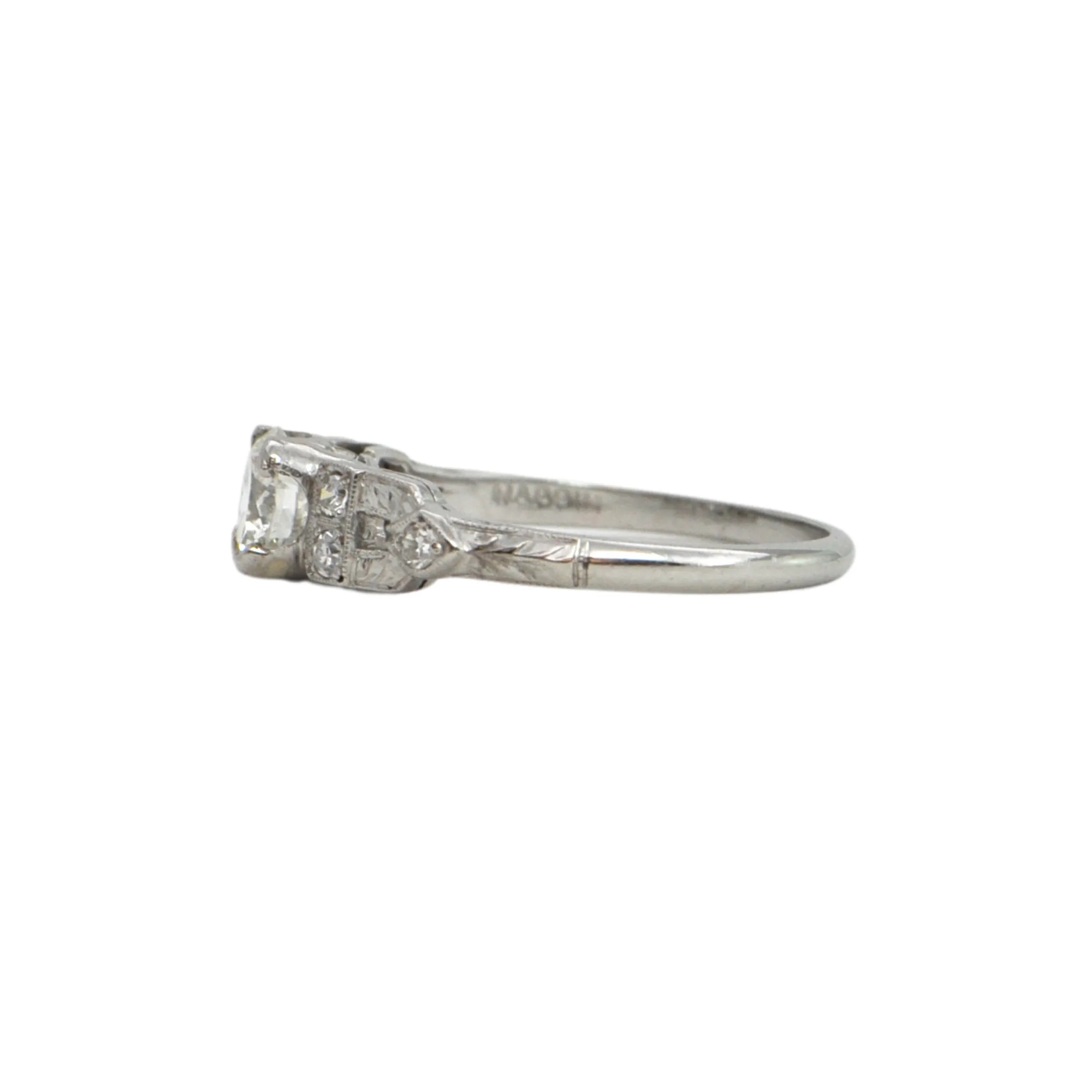 Art Deco Diamond Platinum Ring