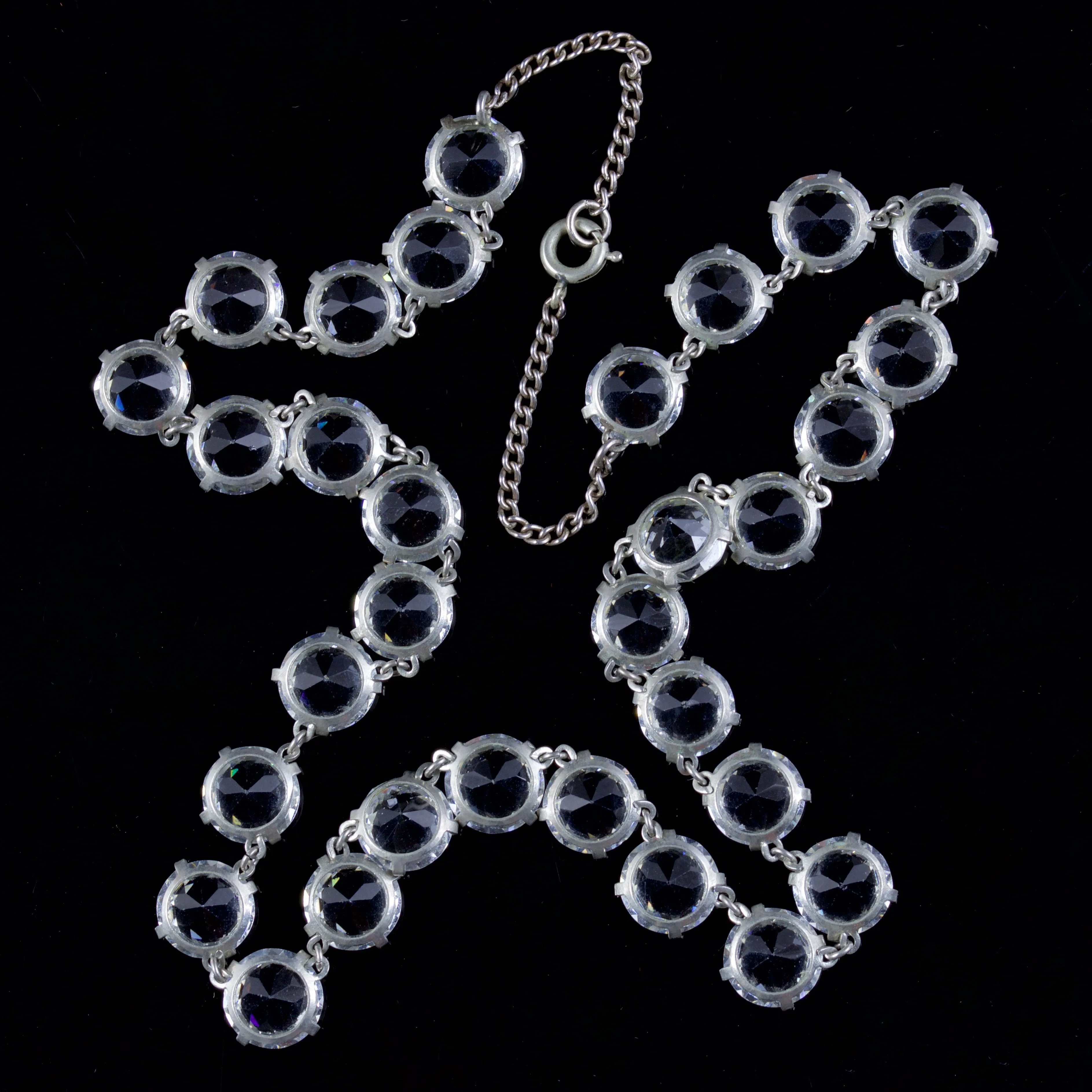 Art Deco Paste Collar Necklace Circa 1930