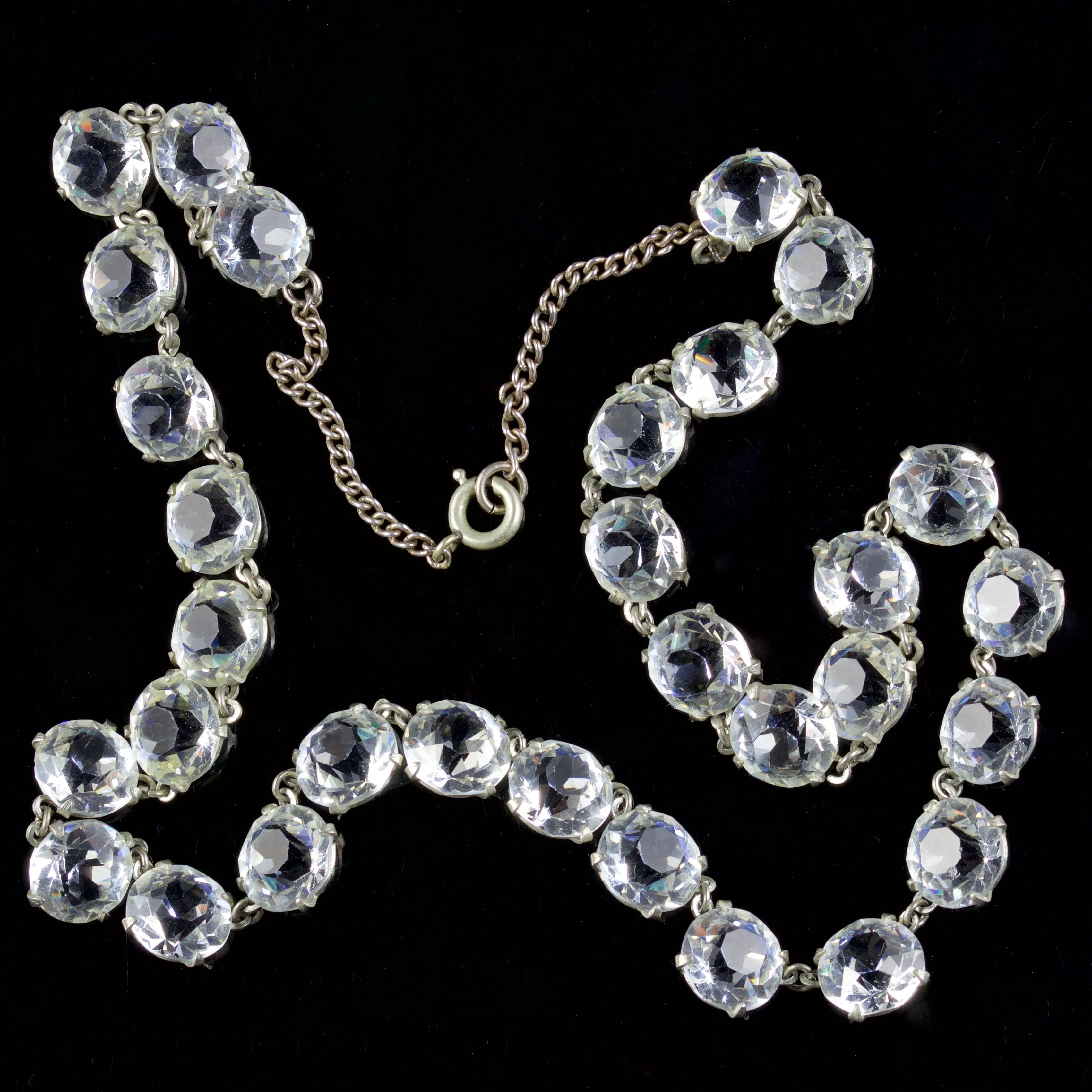 Art Deco Paste Collar Necklace Circa 1930