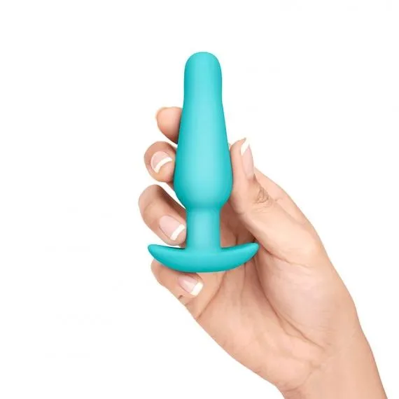 B-Vibe Anal Training Plug & Accessories Set in Turquoise