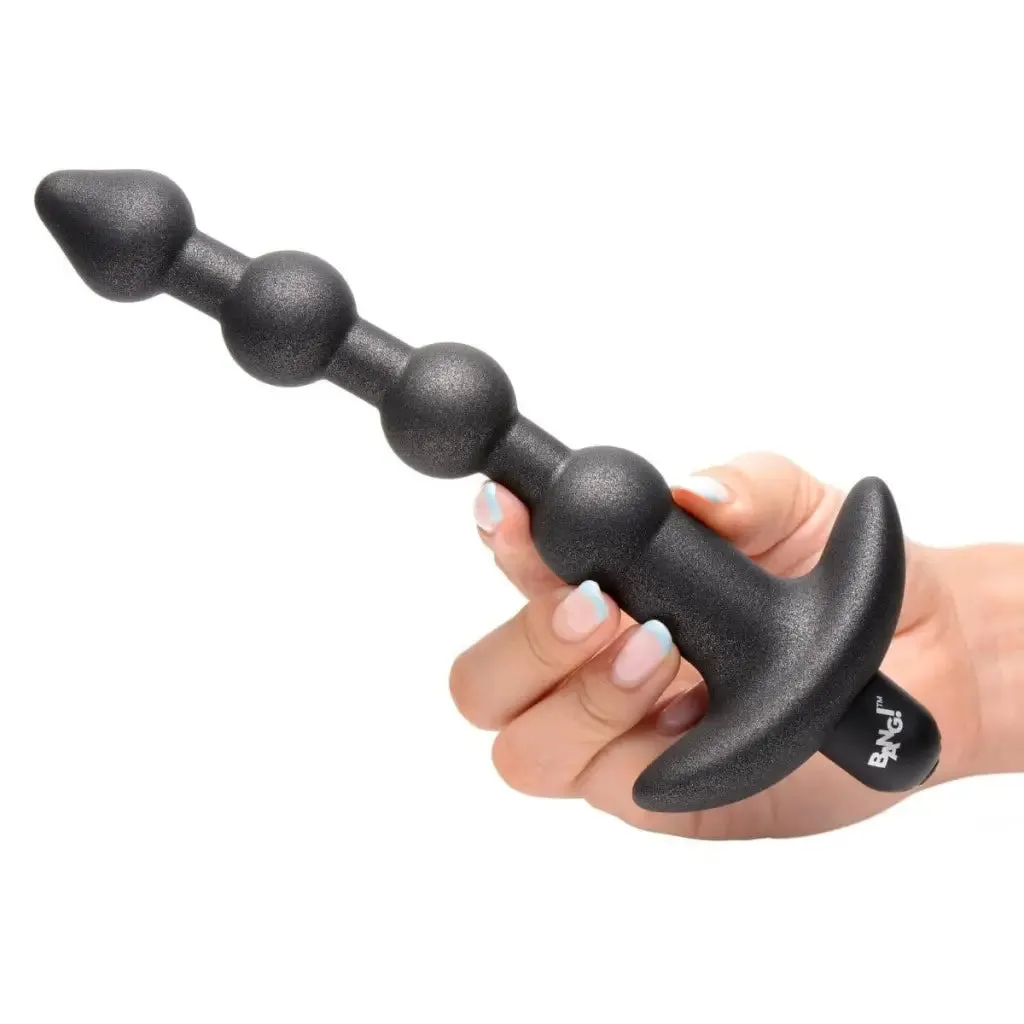 BANG! 25x Vibrating Silicone Anal Beads With Remote Control