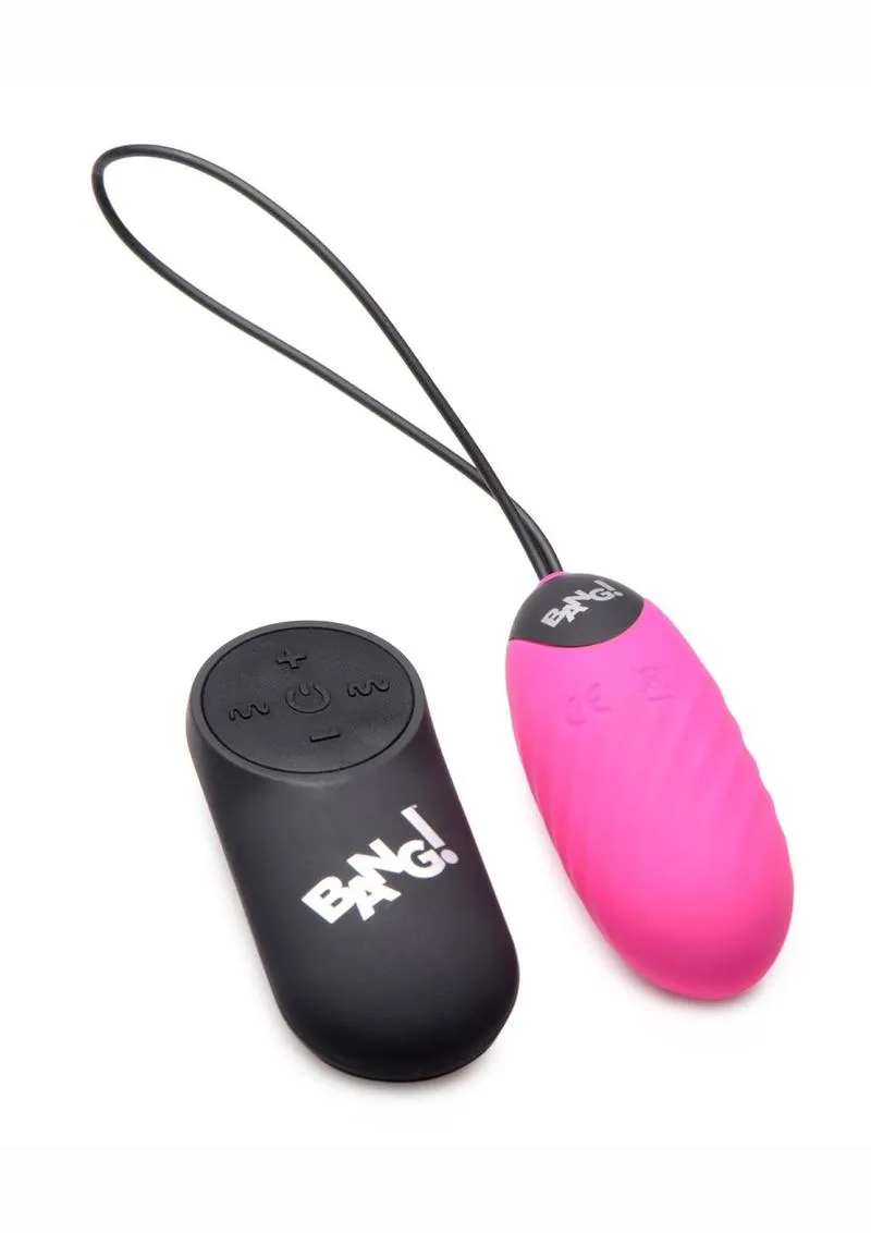 Bang! 28x Swirl Rechargeable Silicone Egg with Remote Control