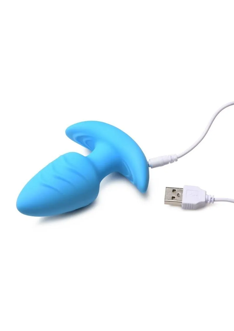 Bang Rotating Vibra Plug W/Remote Blue