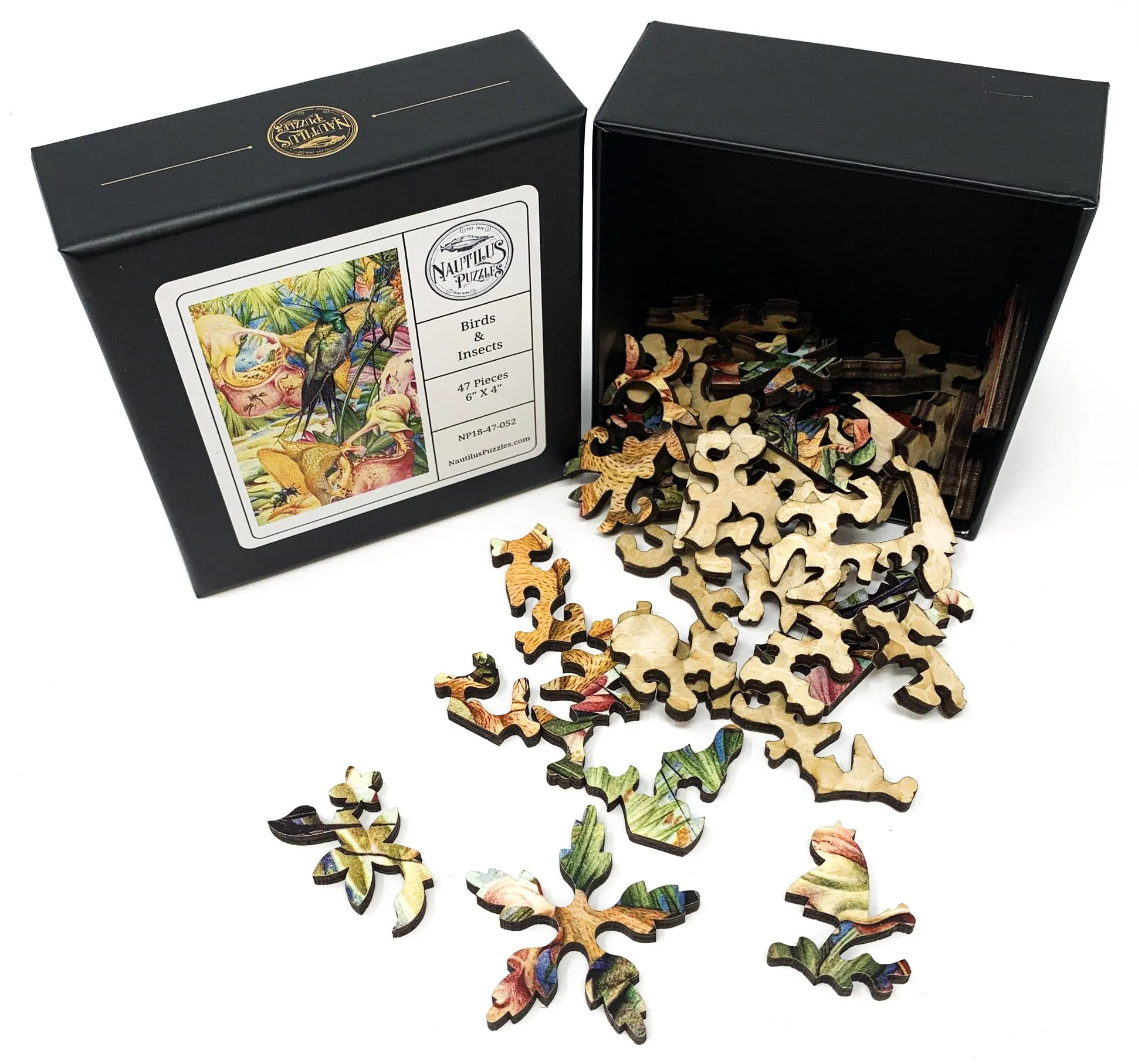 Birds & Insects (47 Pieces) Mini Wooden Puzzle