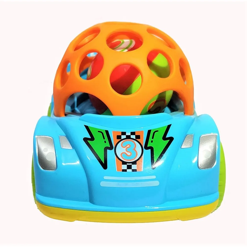 Blue Racing Car Shaped Rattle