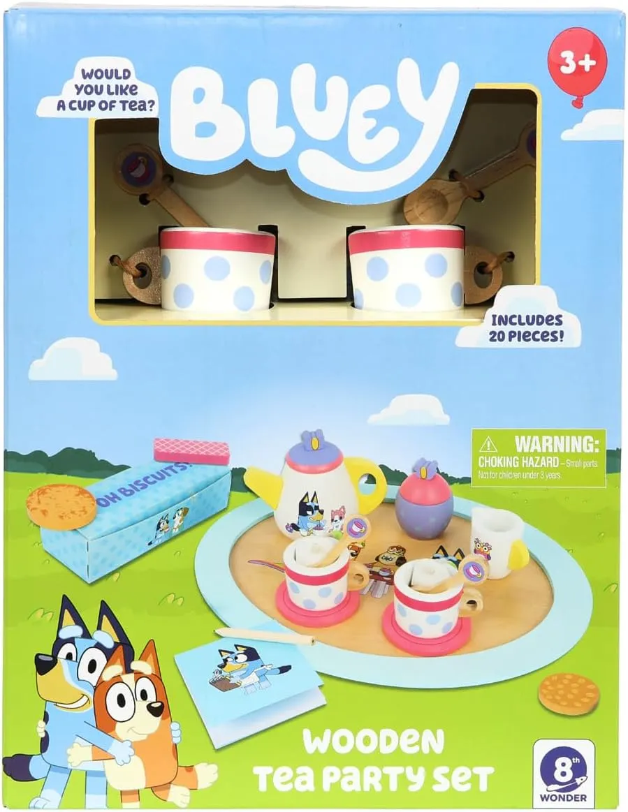 Bluey Wooden Tea Party Set