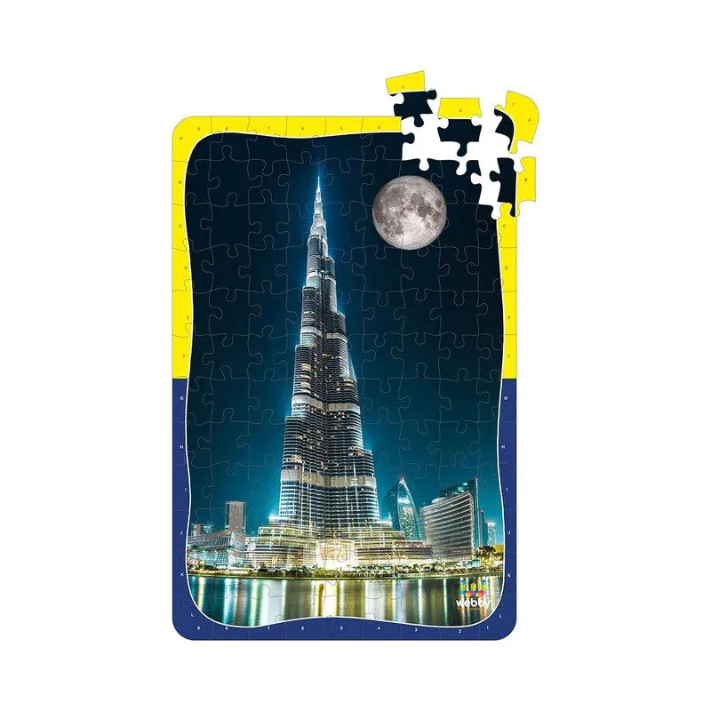 Burj Khalifa Wooden Jigsaw Puzzle, 108 Pieces