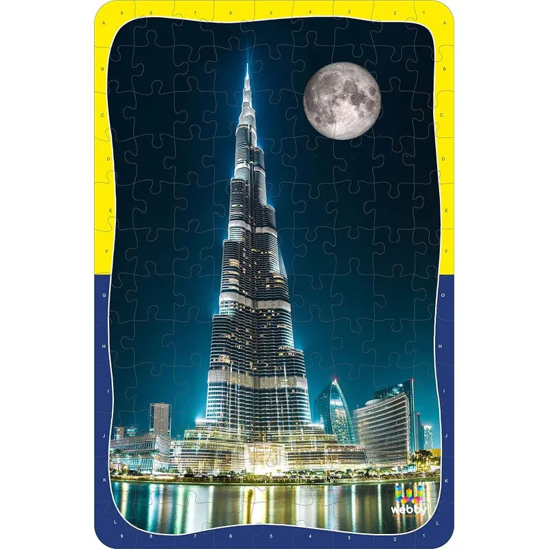 Burj Khalifa Wooden Jigsaw Puzzle, 108 Pieces