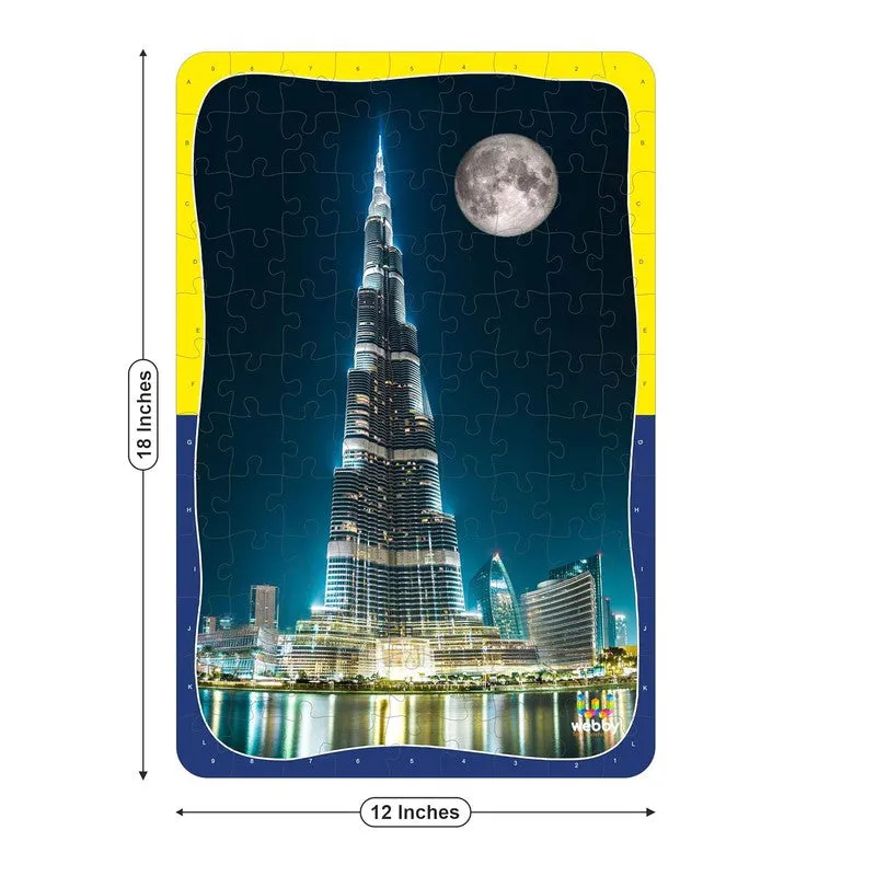 Burj Khalifa Wooden Jigsaw Puzzle, 108 Pieces