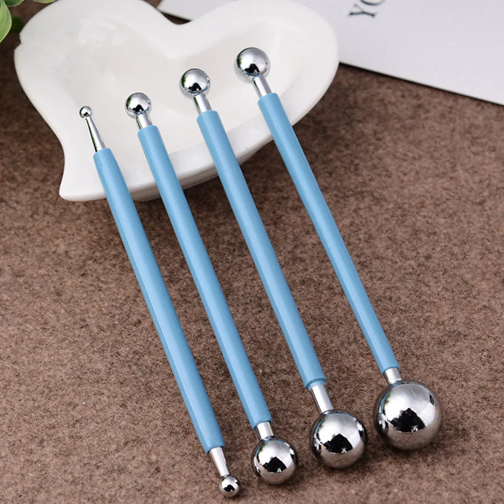 Cake Decorations Decorating Tool - Cake Props for Polymer Clay Modelling Sculpting - Stainless Steel Ball 8 Head DIY Cake - Kitchen Baking