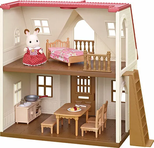 Calico Critters Red Roof Cozy Cottage Home