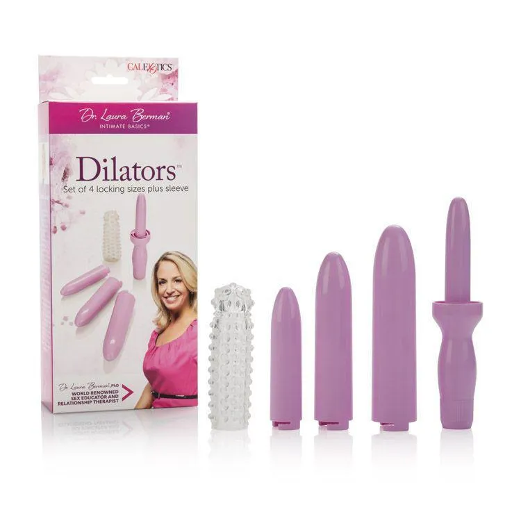 California Exotics - Dr. Laura Berman Dilators Set Of 4 Locking Sizes Plus Sleeve (Purple)