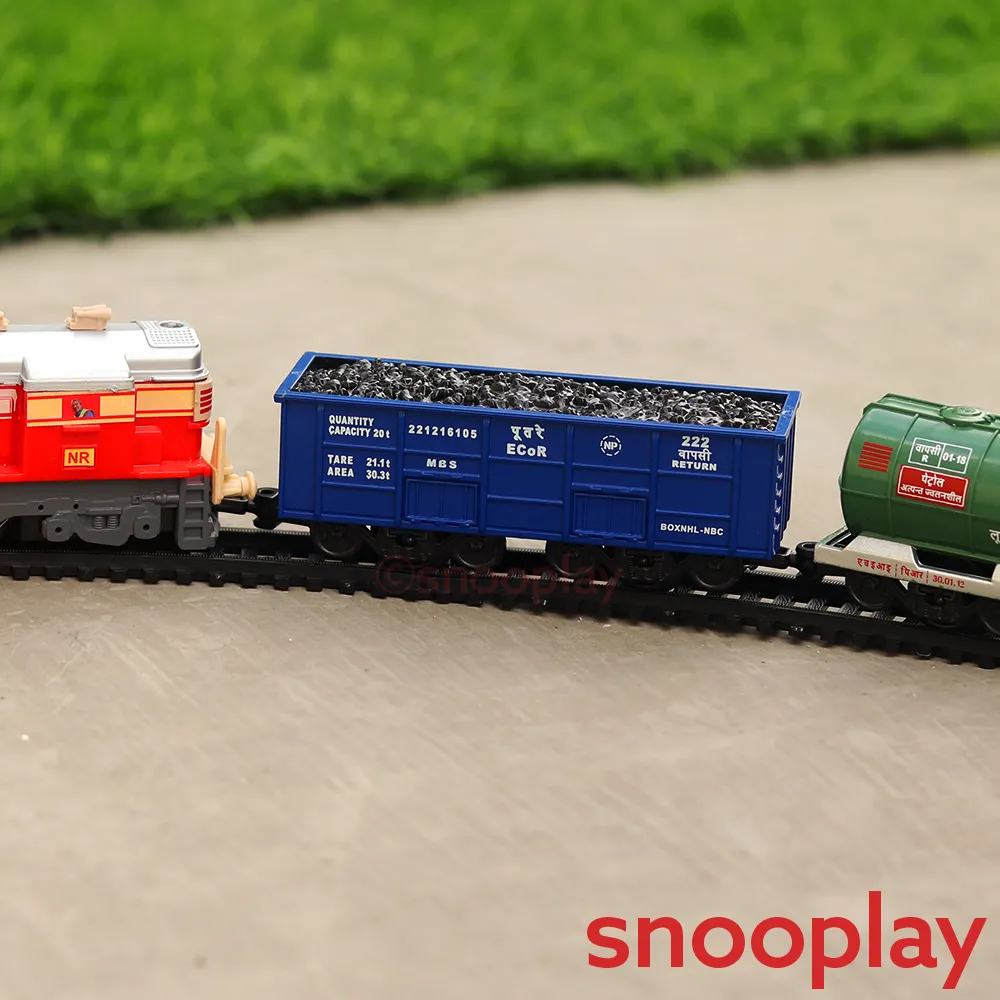 Cargo Toy Train Set For Kids (Battery Operated)