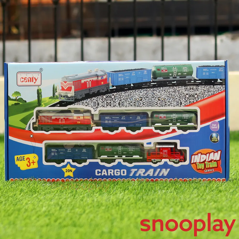 Cargo Toy Train Set For Kids (Battery Operated)