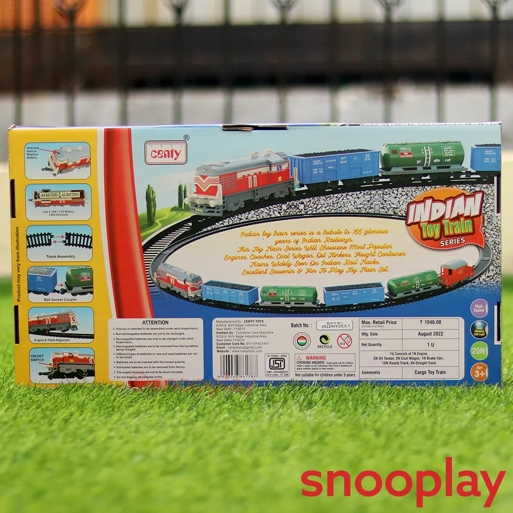 Cargo Toy Train Set For Kids (Battery Operated)