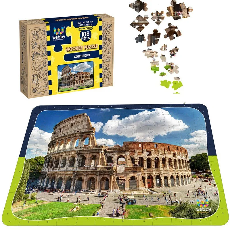 Colosseum Wooden Jigsaw Puzzle, 108 Pieces