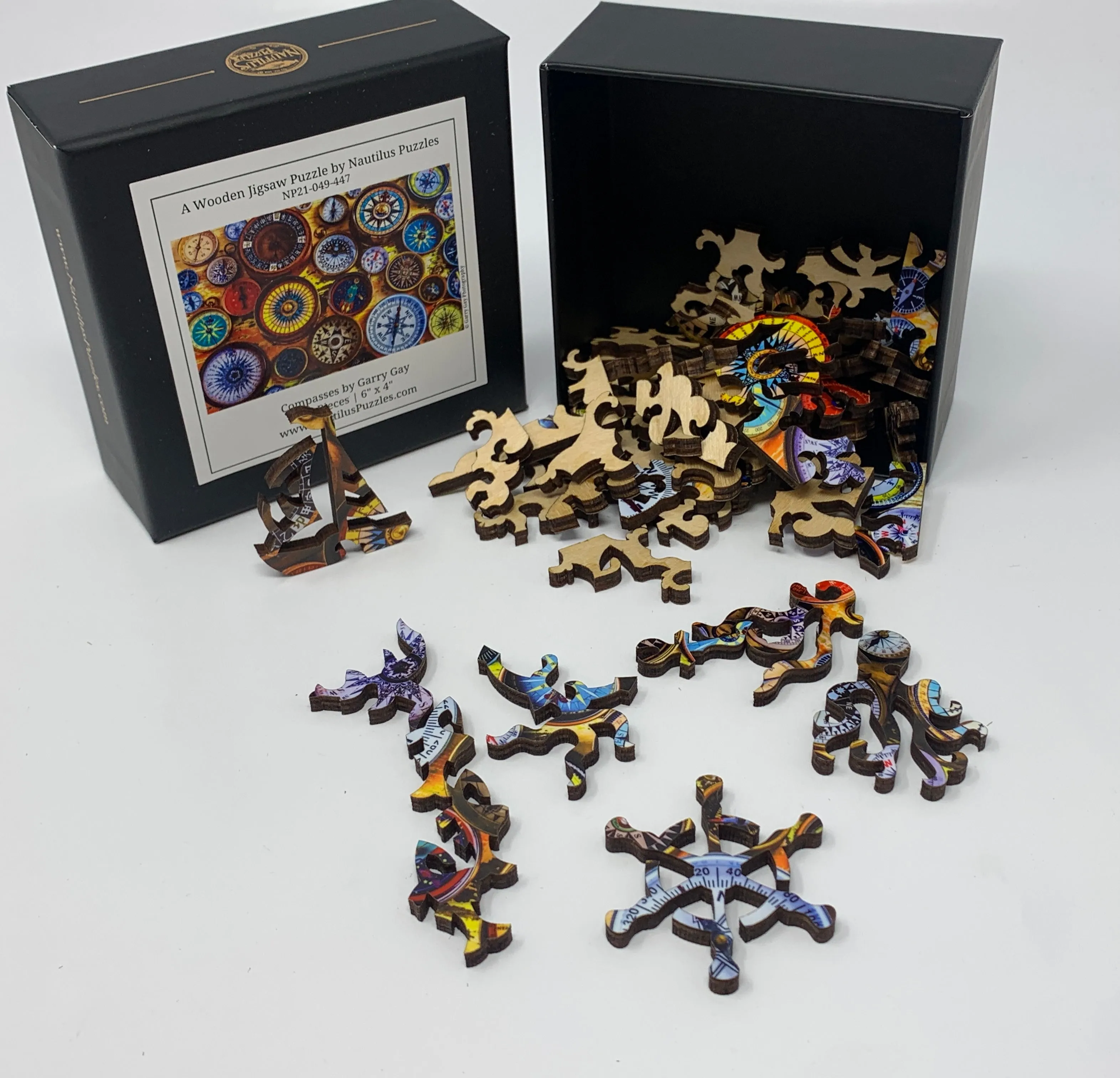 Compasses - 49 Piece MINI Wooden Jigsaw Puzzle