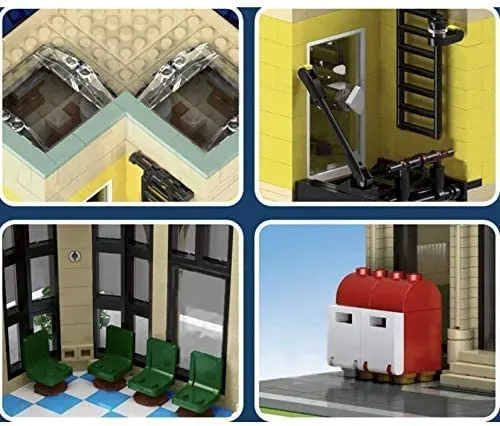 Corner Post Office Street View Creator Modular City Building Blocks Set | General Jim's Toys