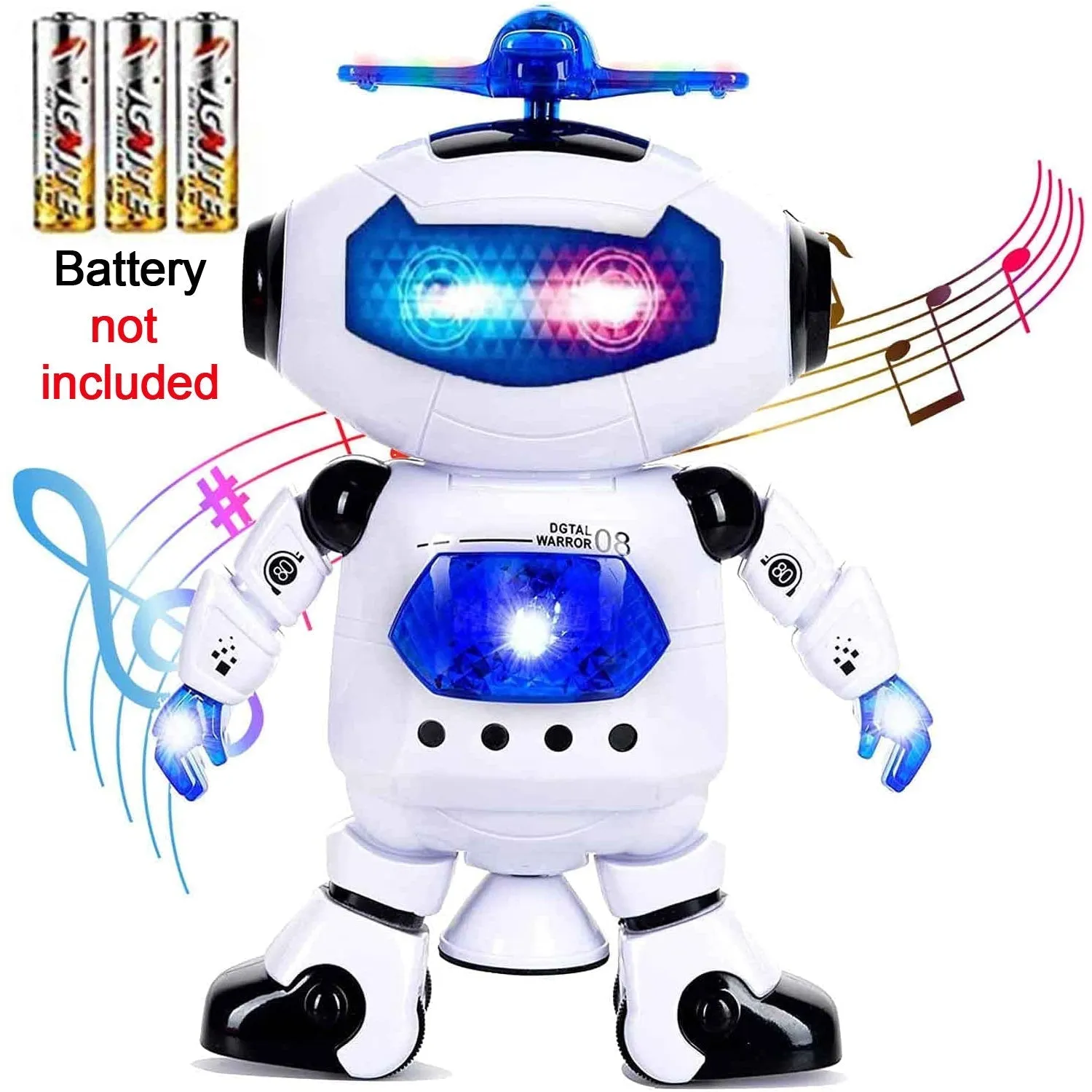 ﻿Dancing Robot with 3D Lights and Music.