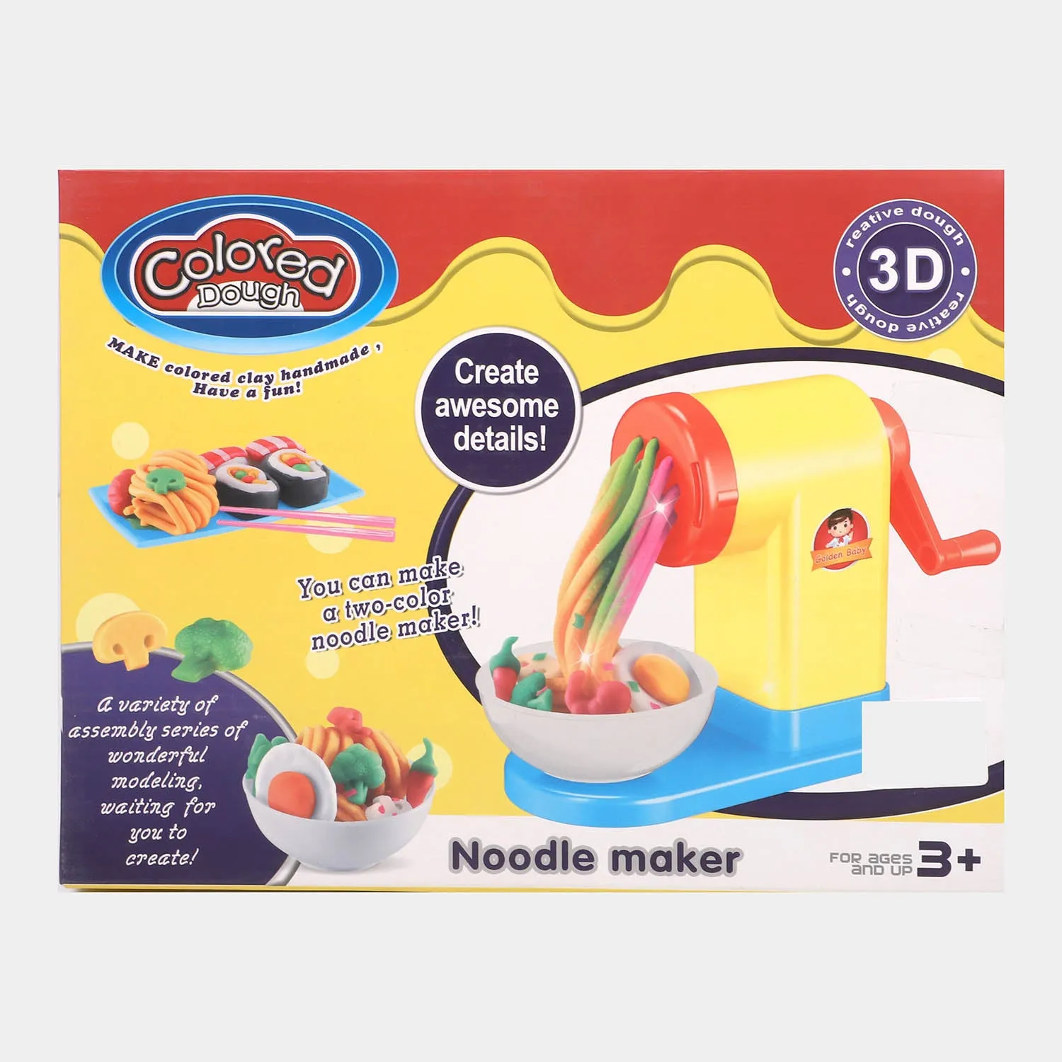 Dough Set Noodles Making Machine Toy Play Set