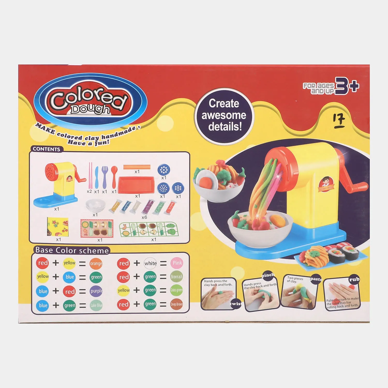 Dough Set Noodles Making Machine Toy Play Set