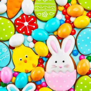 Easter Cookies (60 Piece Mini Wooden Jigsaw Puzzle)