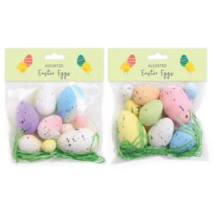 Easter Craft Eggs Mixed Sizes - Assorted Colours DIY Holiday Decorations Festive Art Supplies Crafting