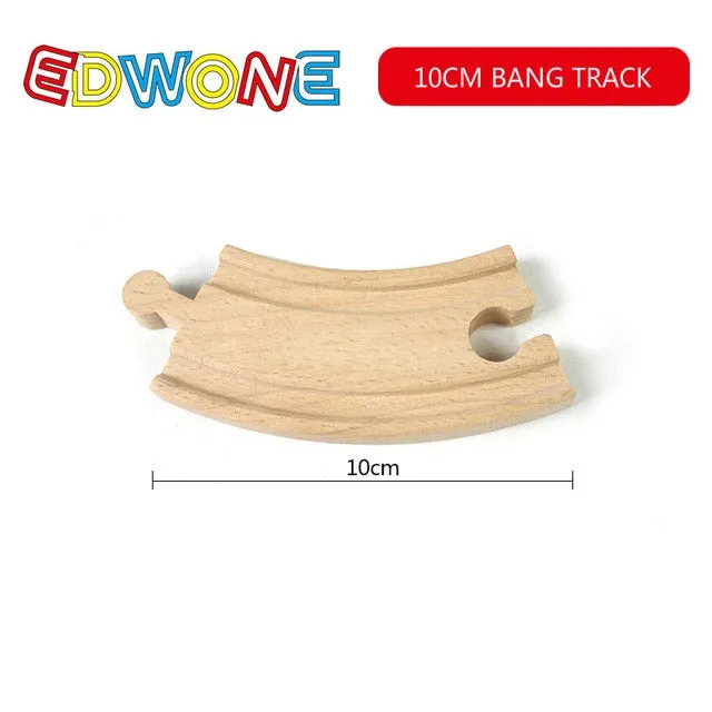 EDWONE  All Kinds Wooden Track Part Beech Wooden Railway Train Track TOY Accessories fit for thoma s Biro