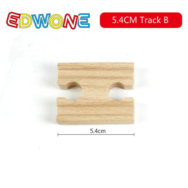 EDWONE  All Kinds Wooden Track Part Beech Wooden Railway Train Track TOY Accessories fit for thoma s Biro