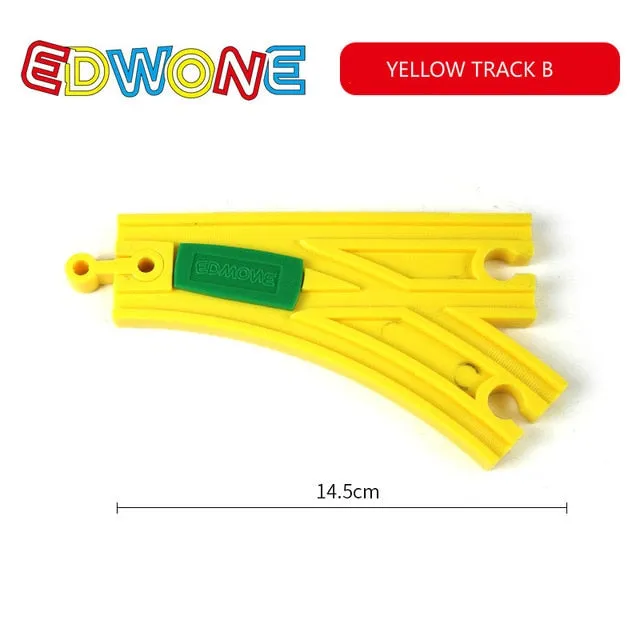 EDWONE  All Kinds Wooden Track Part Beech Wooden Railway Train Track TOY Accessories fit for thoma s Biro