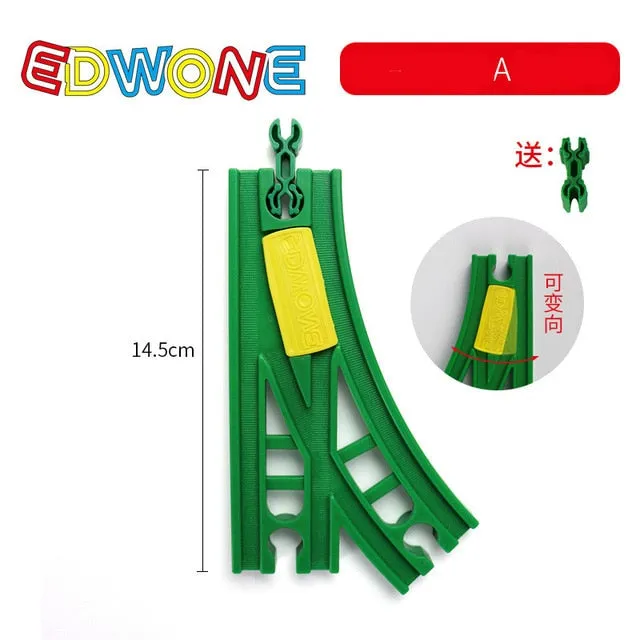 EDWONE  All Kinds Wooden Track Part Beech Wooden Railway Train Track TOY Accessories fit for thoma s Biro