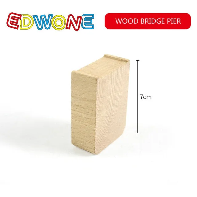 EDWONE  All Kinds Wooden Track Part Beech Wooden Railway Train Track TOY Accessories fit for thoma s Biro