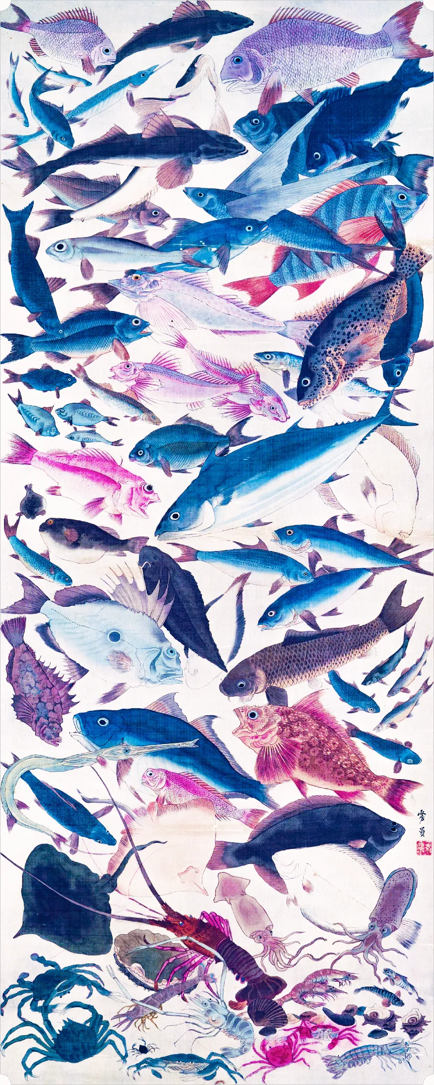 Eighty-Eight Fish (200 Piece Wooden Jigsaw Puzzle)