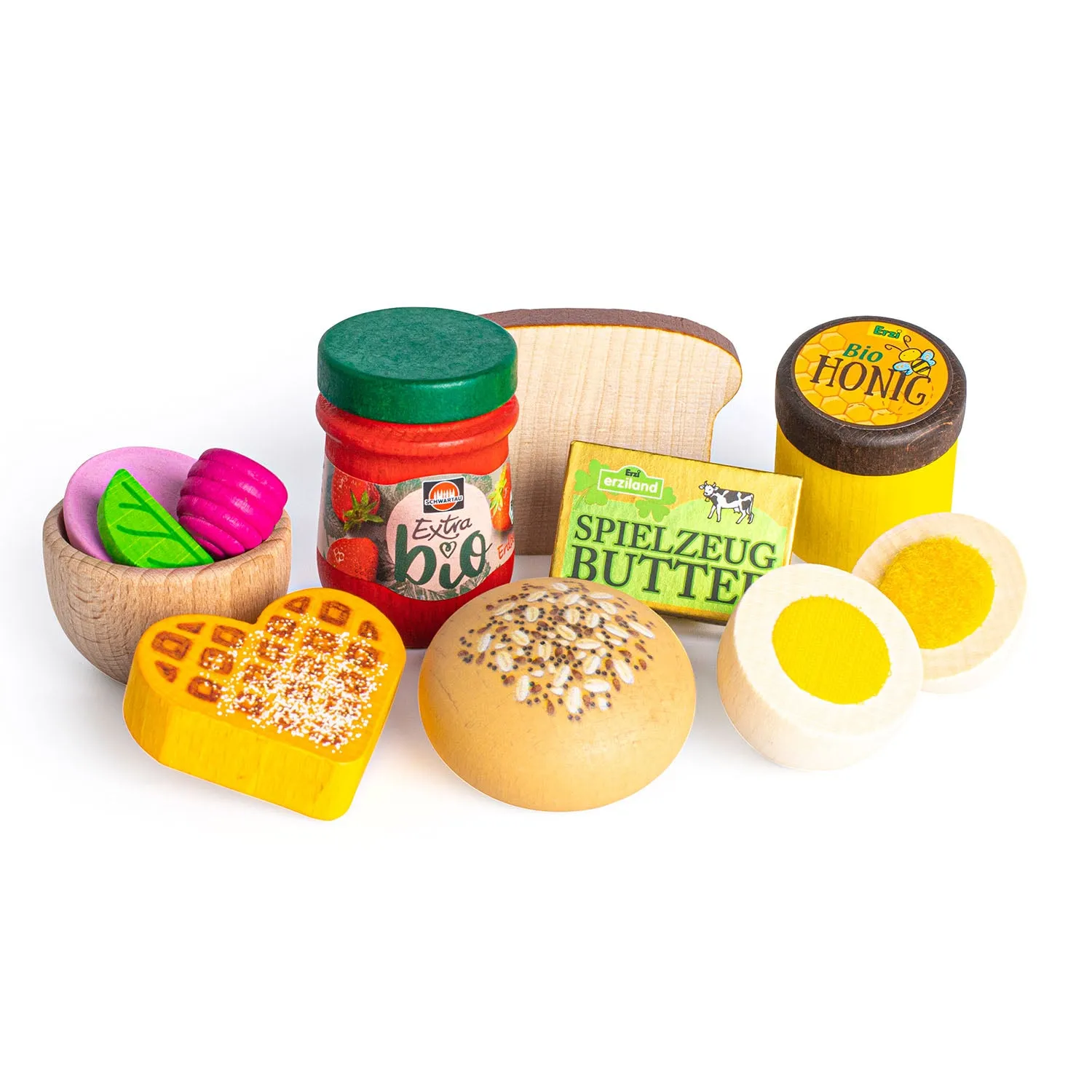 Erzi Breakfast Assortment Wooden Play Food Set